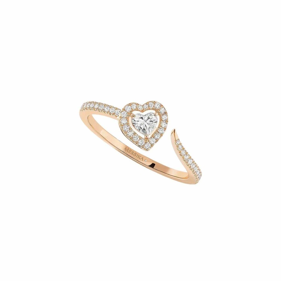 Messika Bague Messika Joy Coeur Pav E En Or Rose Et Diamants De 0.15Ct