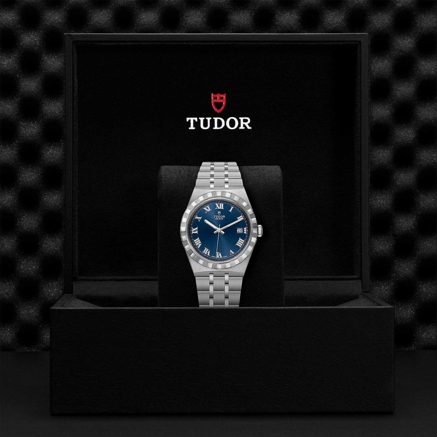 TUDOR Montre Tudor Royal Bo Tier En Acier 38 Mm, Cadran Bleu