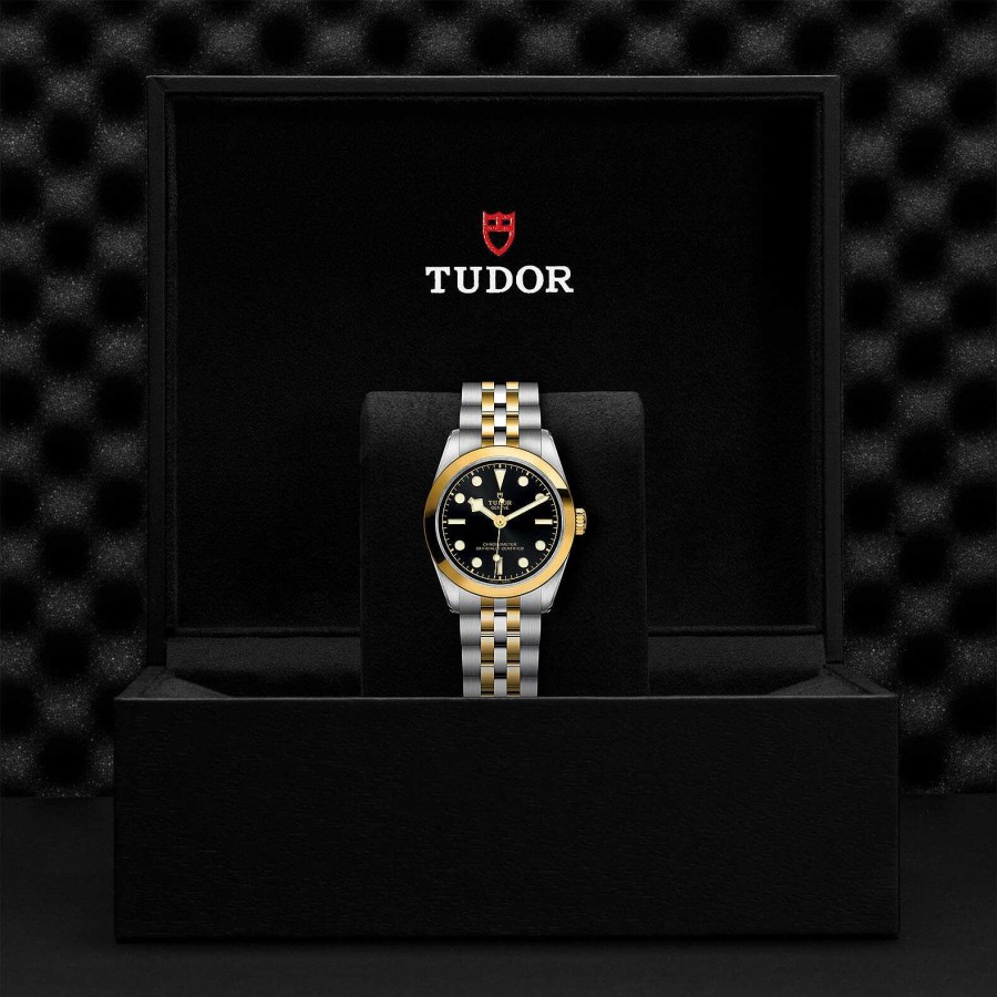 TUDOR Montre Tudor Black Bay 31 S&G Bo Tier En Acier 31 Mm, Bracelet En Acier Et Or Jaune