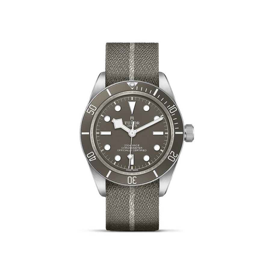 TUDOR Montre Tudor Black Bay Fifty-Eight Bo Tier En Argent 39 Mm, Bracelet En Tissu Brun Et Gris