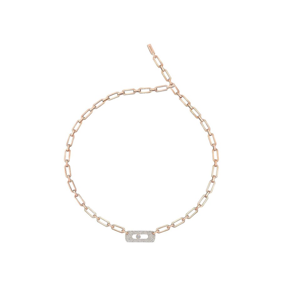 Messika Collier Messika My Move En Or Rose Et Diamants