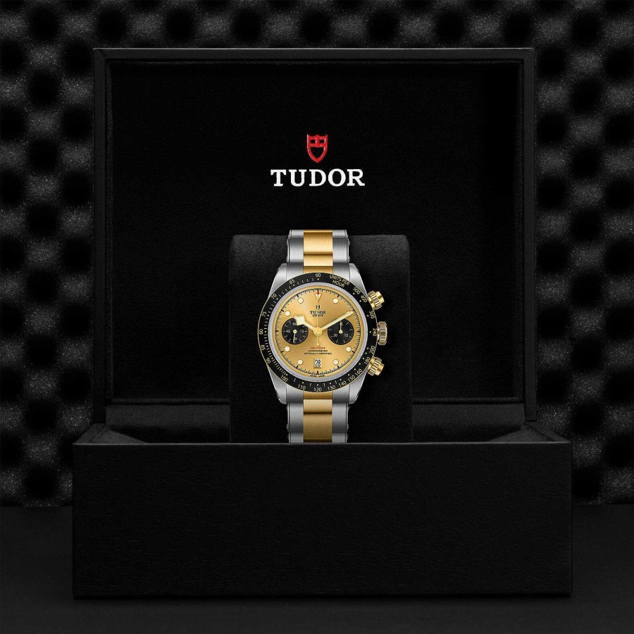 TUDOR Montre Tudor Black Bay Chrono S&G Bo Tier En Acier 41 Mm, Bracelet En Acier Et Or Jaune