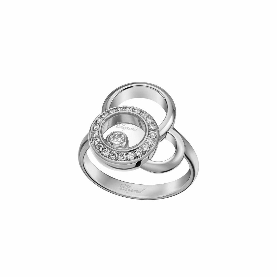 Chopard Bague Chopard Happy Dreams En Or Blanc Et Diamants