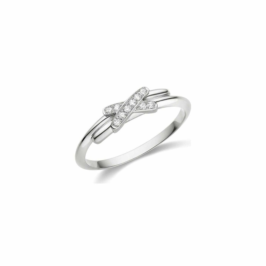 Chaumet Bague Chaumet Premiers Liens En Or Blanc Et Diamants