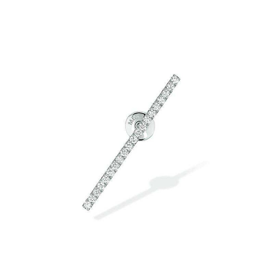 Messika Mono Boucle D'Oreille Messika Gatsby En Or Blanc Et Diamants