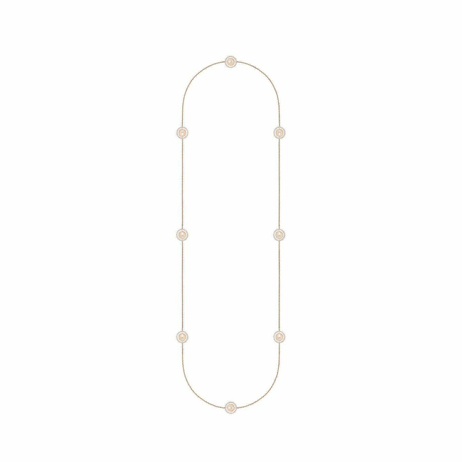 Messika Collier Messika Lucky Move En Or Rose Et Diamants