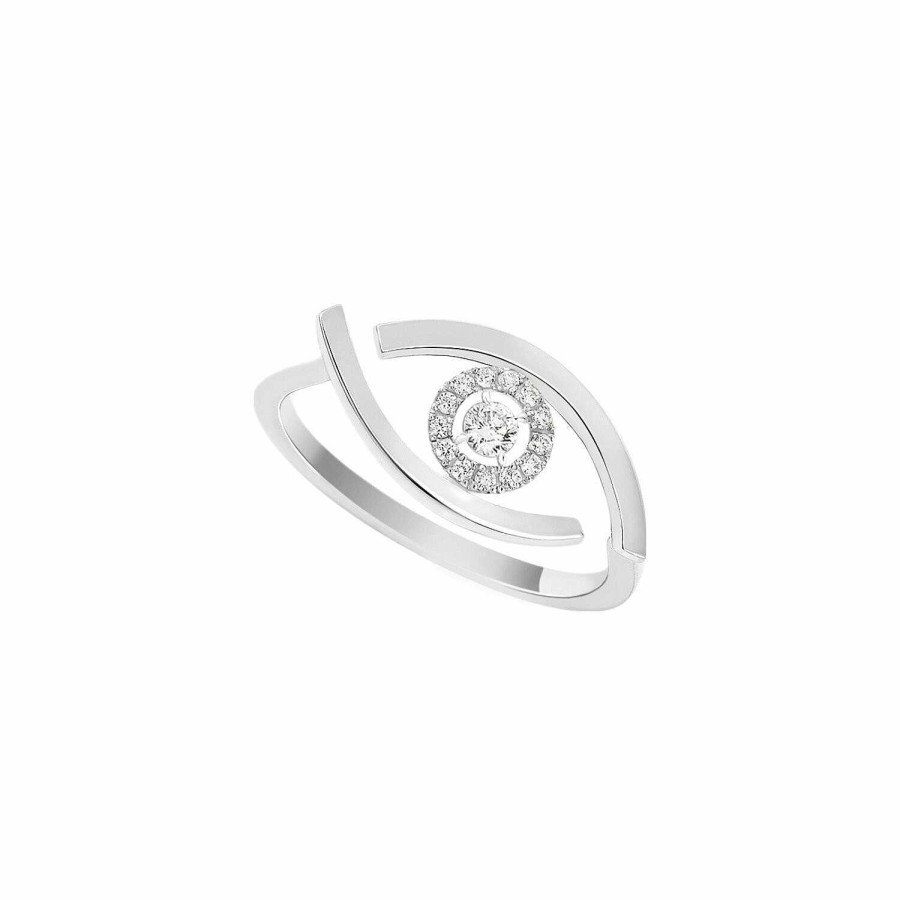 Messika Bague Messika Lucky Eye En Or Blanc Et Diamants