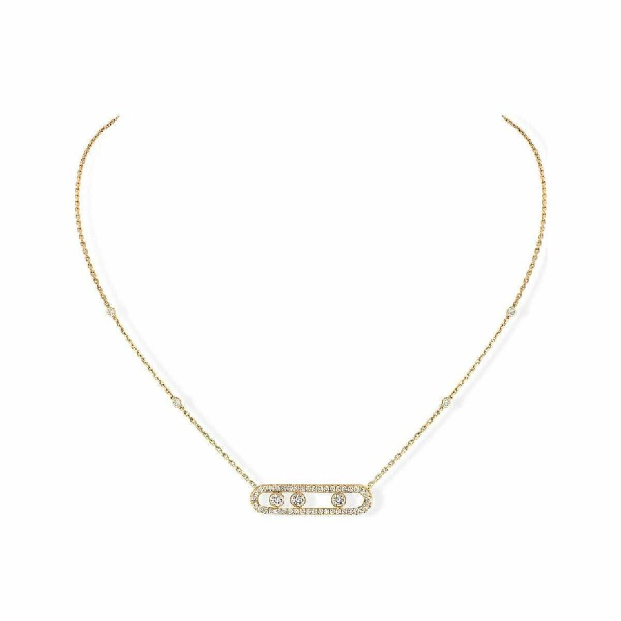 Messika Collier Messika Move Classique Pav En Or Jaune Et Diamants