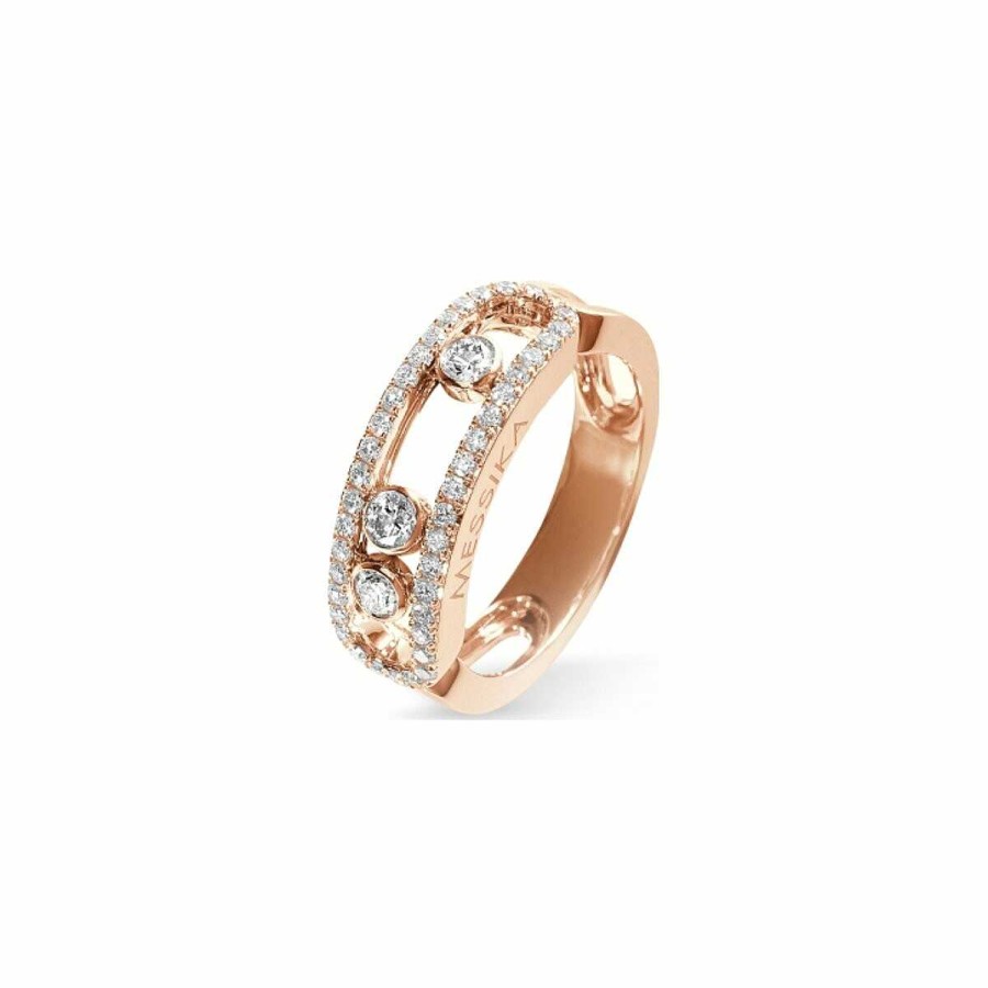 Messika Bague Messika Move Classique Pav En Or Rose Et Diamants