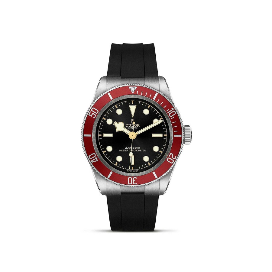 TUDOR Montre Tudor Black Bay Bo Tier En Acier, 41 Mm, Bracelet En Caoutchouc Noir