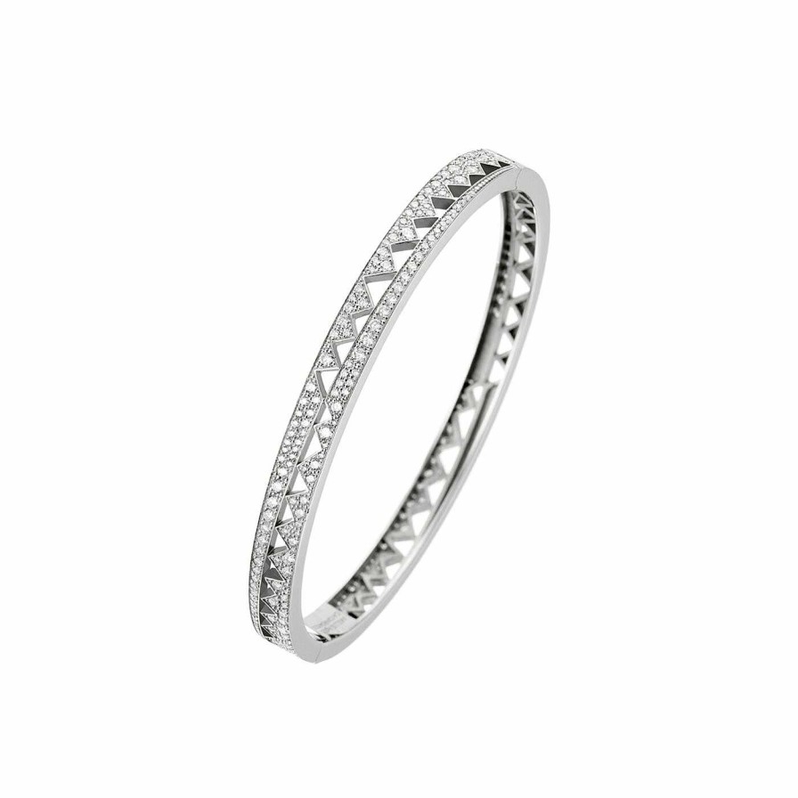 Akillis Bracelet Akillis Bangle Capture En Or Blanc Pav De Diamants