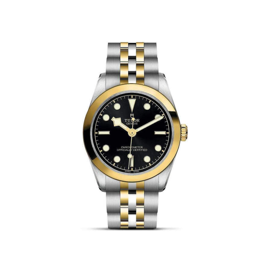 TUDOR Montre Tudor Black Bay 31 S&G Bo Tier En Acier 31 Mm, Bracelet En Acier Et Or Jaune