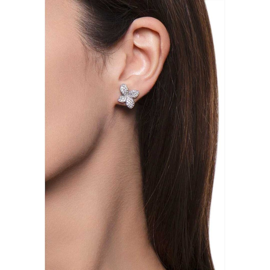 Pasquale Bruni Boucles D'Oreilles Pasquale Bruni Petit Garden En Or Blanc Et Diamants