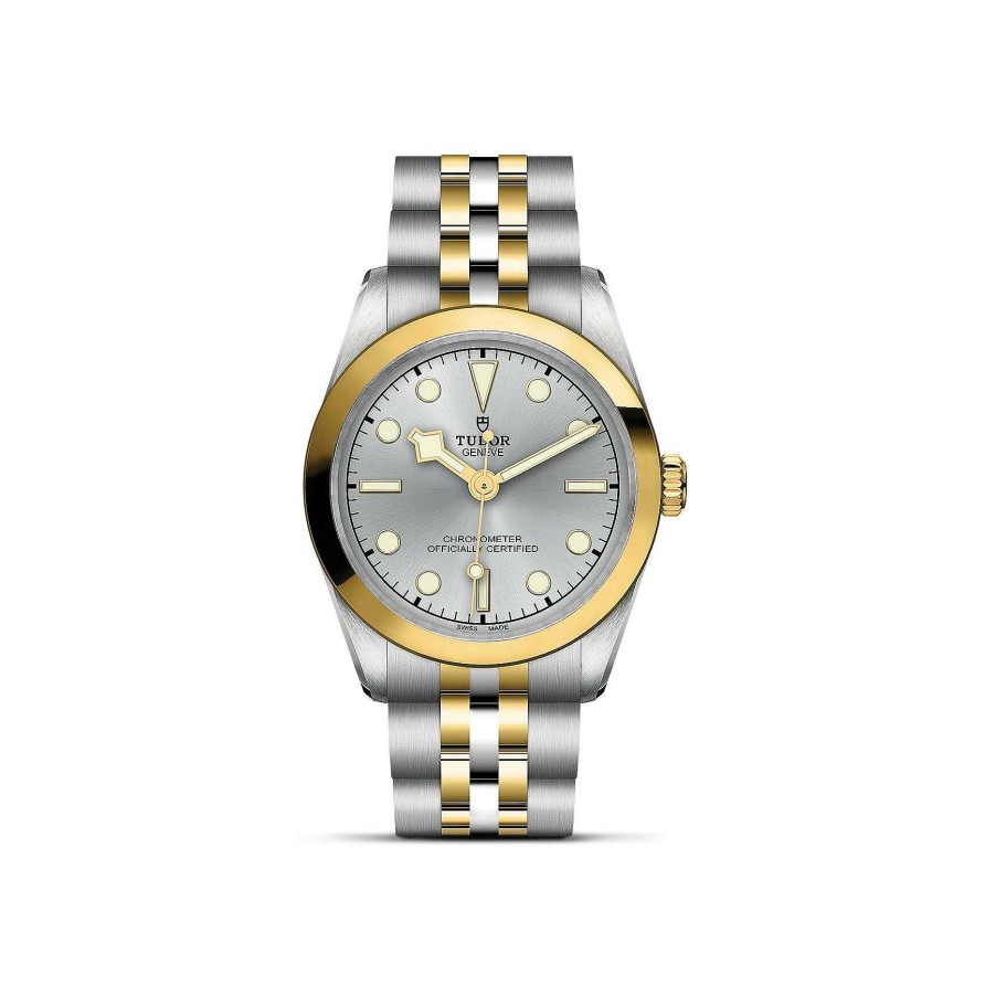 TUDOR Montre Tudor Black Bay 31 S&G Bo Tier En Acier 31 Mm, Bracelet En Acier Et Or Jaune