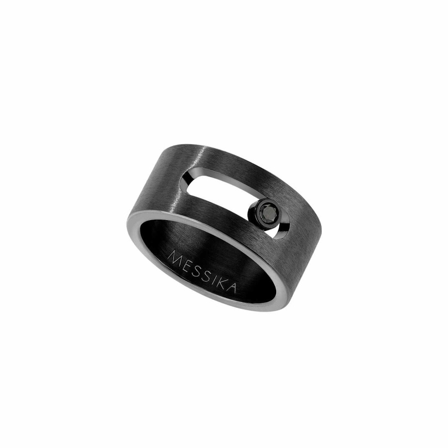 Messika Bague Messika Move Titanium Black En Titane Noir Et Diamants