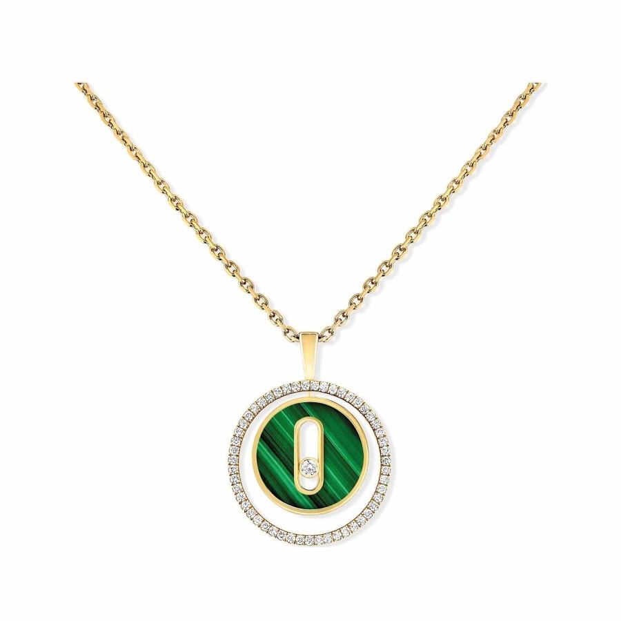 Messika Collier Messika Lucky Move En Or Jaune, Malachite Et Diamants