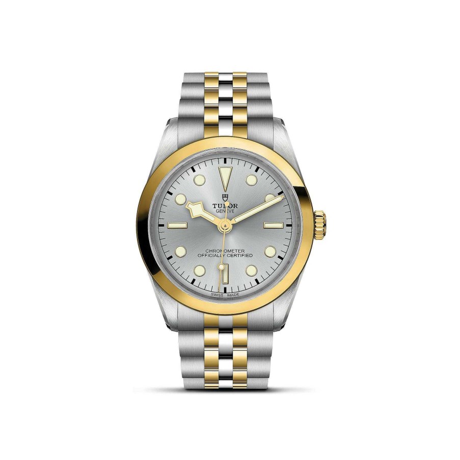 TUDOR Montre Tudor Black Bay 36 S&G Bo Tier En Acier 36 Mm, Bracelet En Acier Et Or Jaune