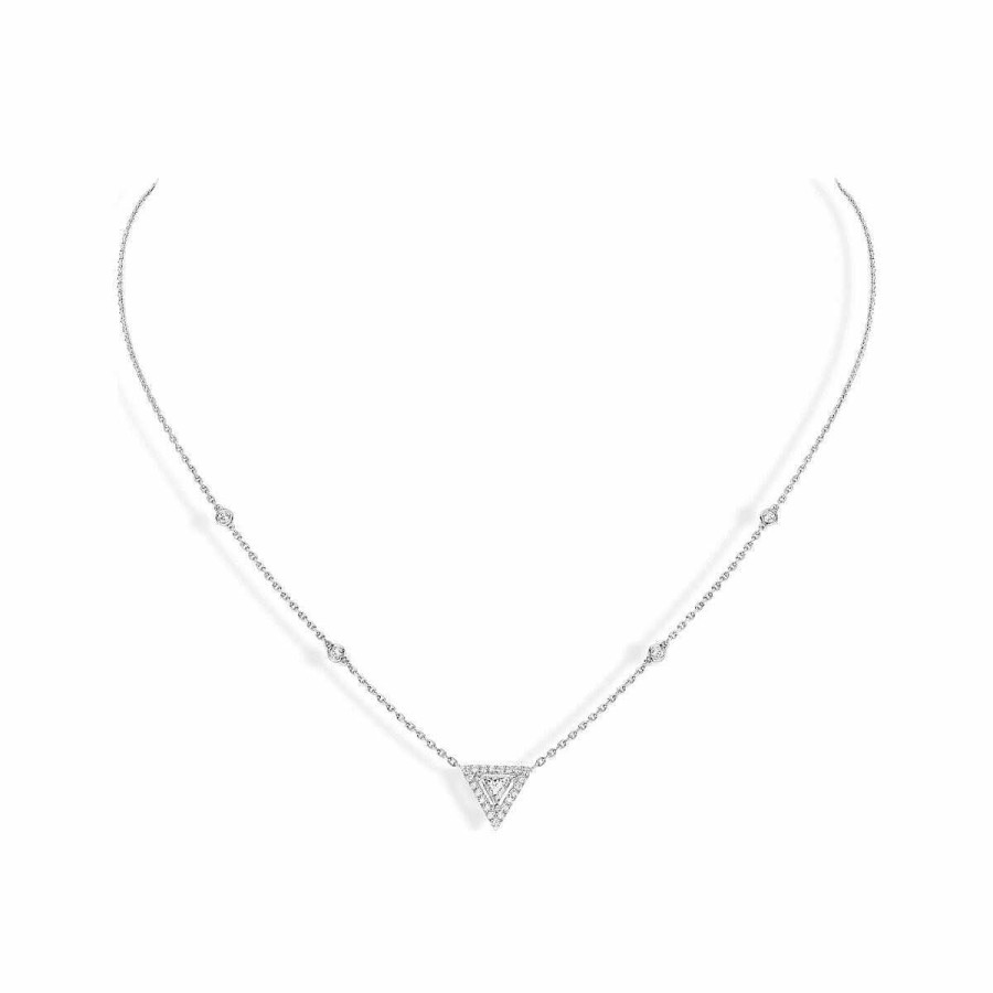 Messika Collier Messika Th A En Or Blanc Et Diamants