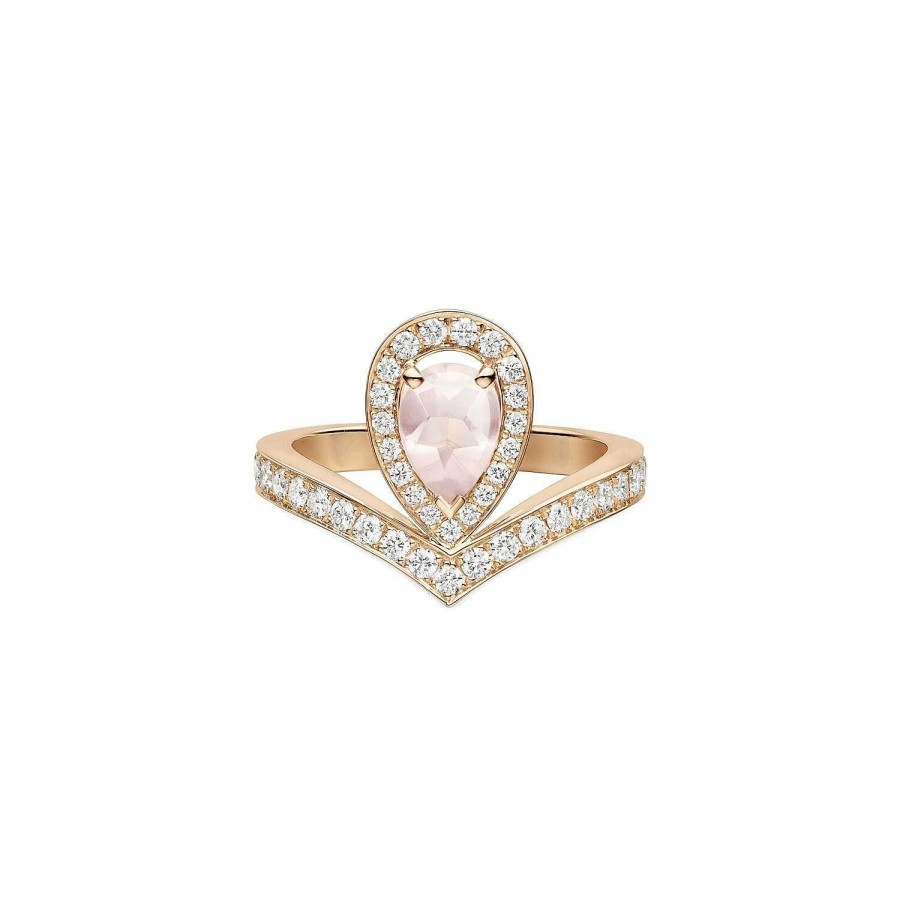 Chaumet Bague Chaumet Jos Phine Aigrette En Or Rose Et Diamants