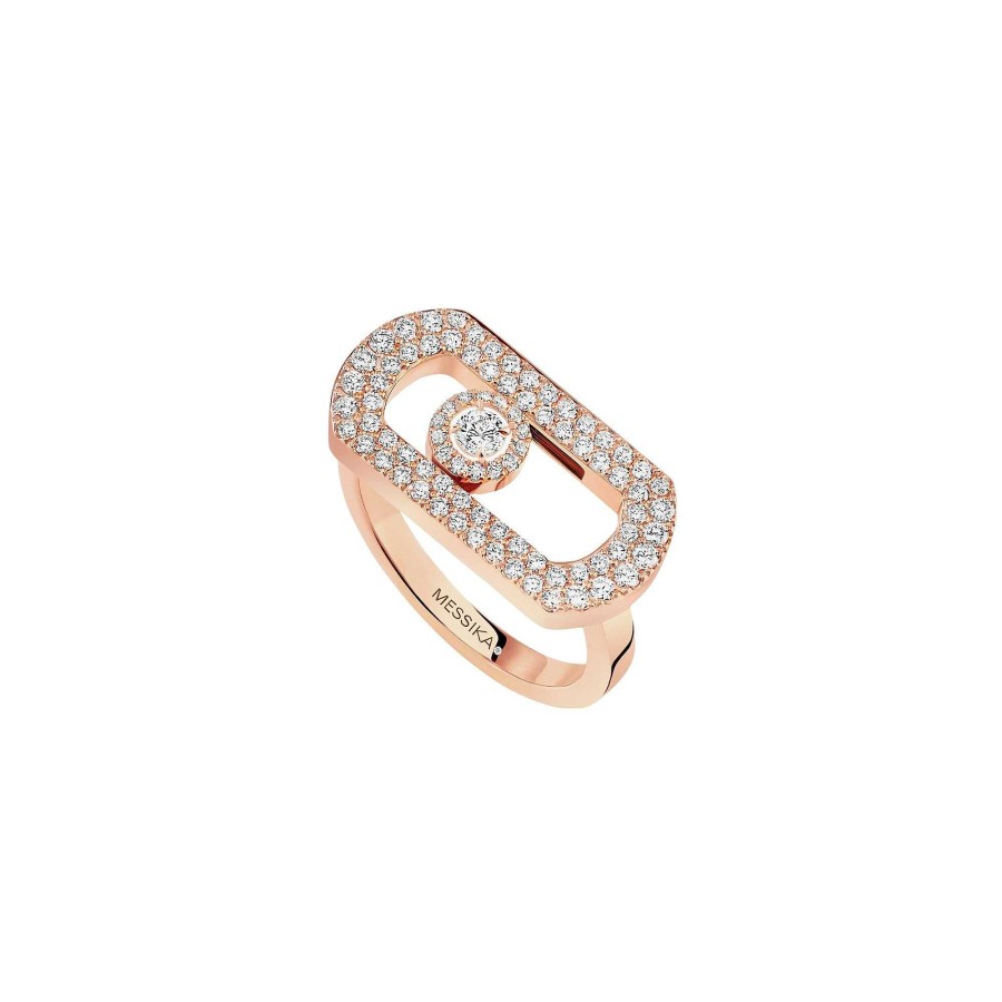 Messika Bague Messika So Move En Or Rose Pav E De Diamants