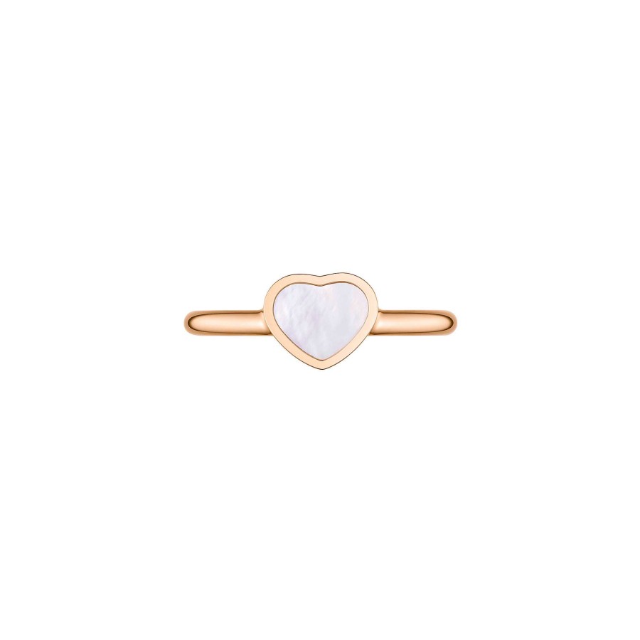 Chopard Bague Chopard My Happy Hearts En Or Rose Et Nacre, Taille 51