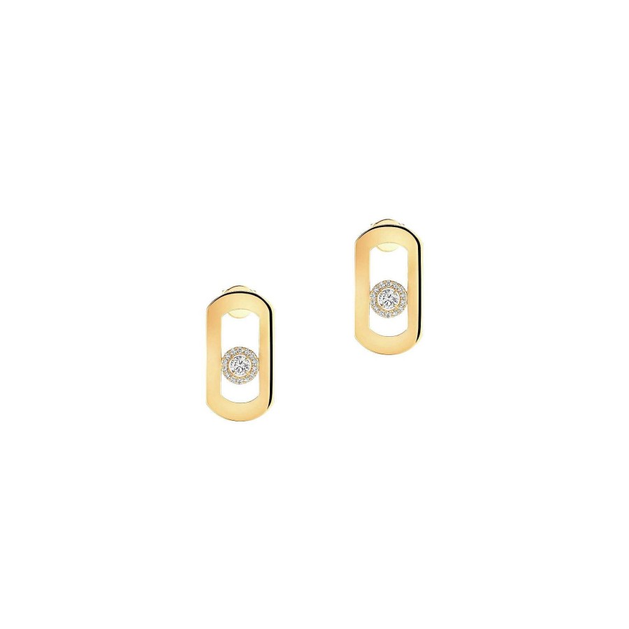 Messika Boucles D'Oreilles Messika So Move En Or Jaune Et Diamants