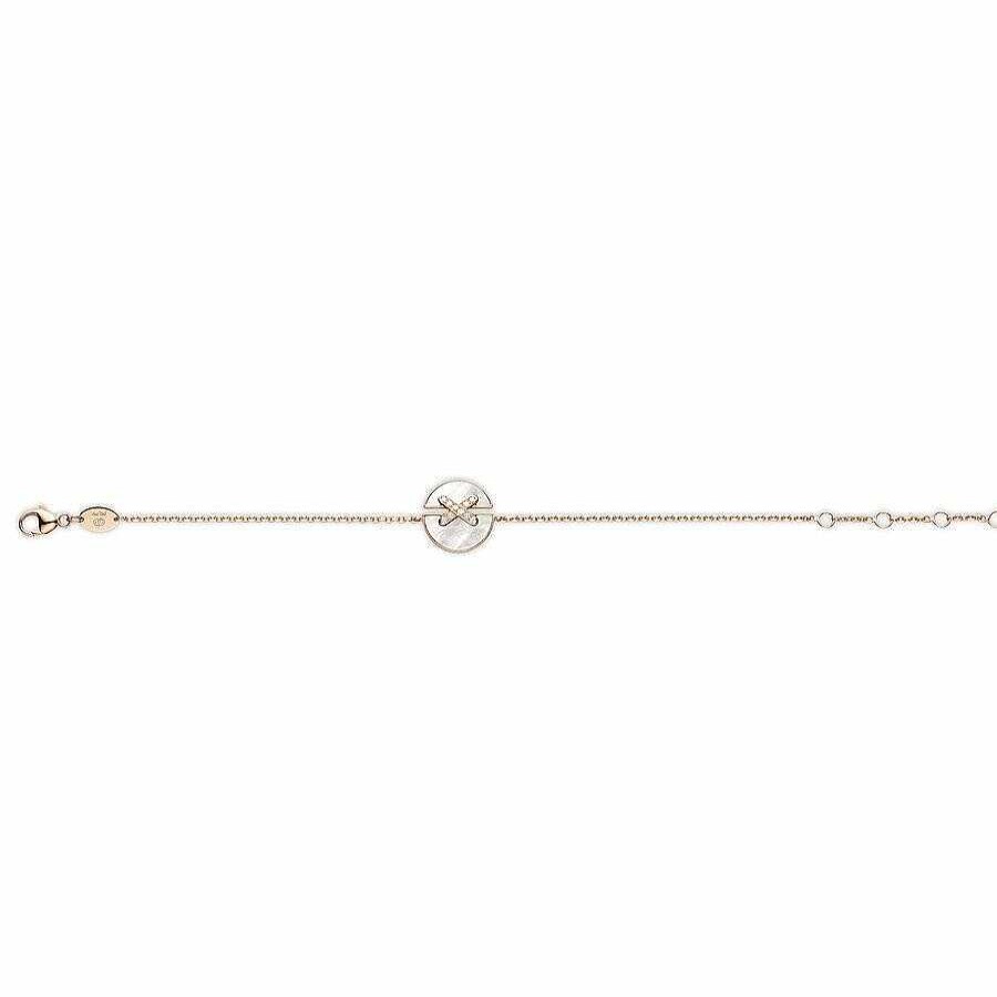 Chaumet Bracelet Chaumet Jeux De Liens Harmony En Or Rose, Diamants Et Nacre