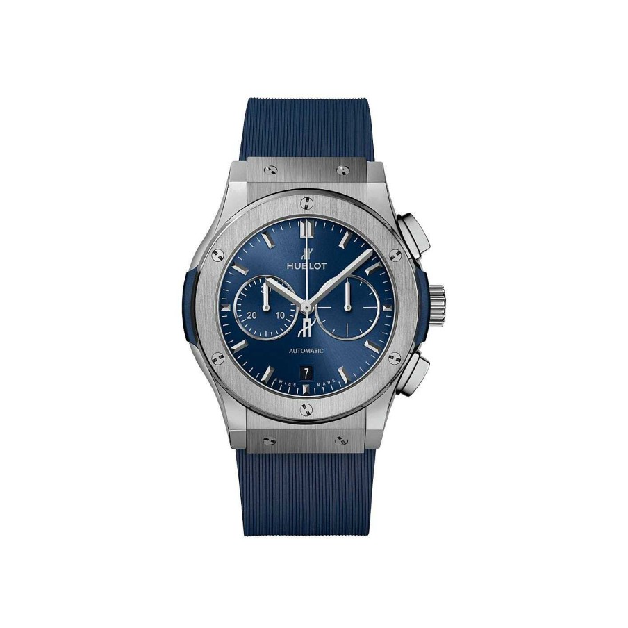 Hublot Montre Hublot Classic Fusion Chronograph Titanium Blue