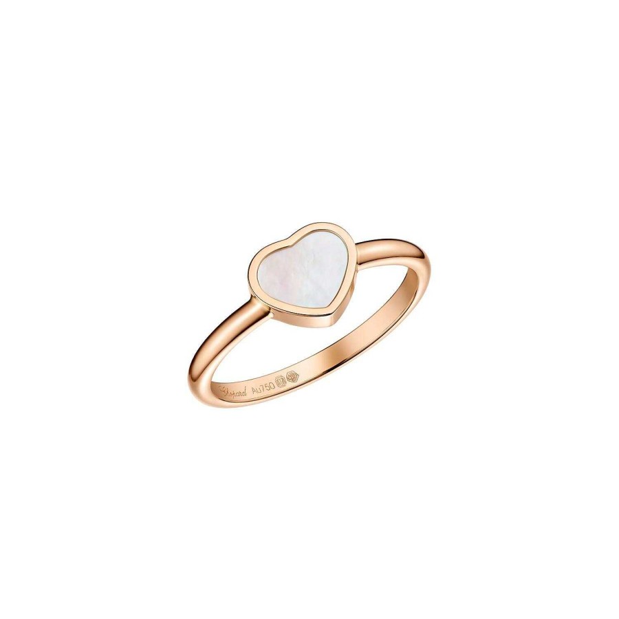 Chopard Bague Chopard My Happy Hearts En Or Rose Et Nacre, Taille 51