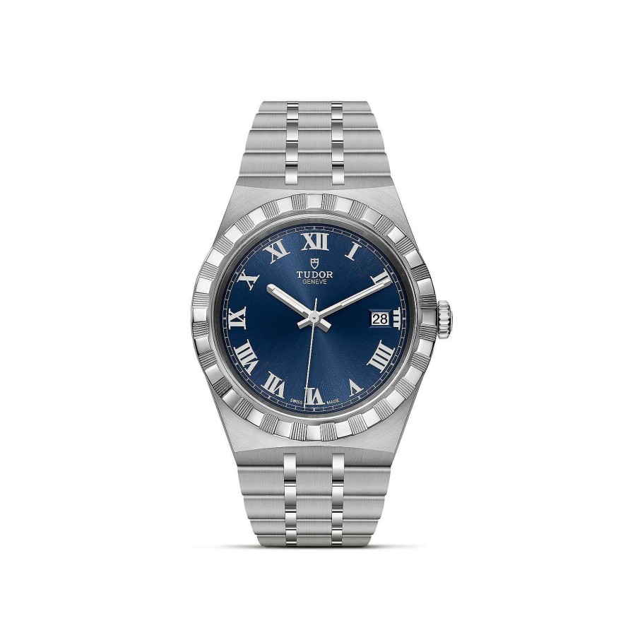 TUDOR Montre Tudor Royal Bo Tier En Acier 38 Mm, Cadran Bleu