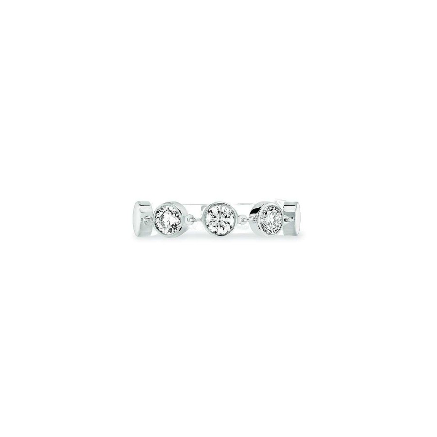 Messika Bague Messika D-Vibes Mm En Or Blanc Et Diamants