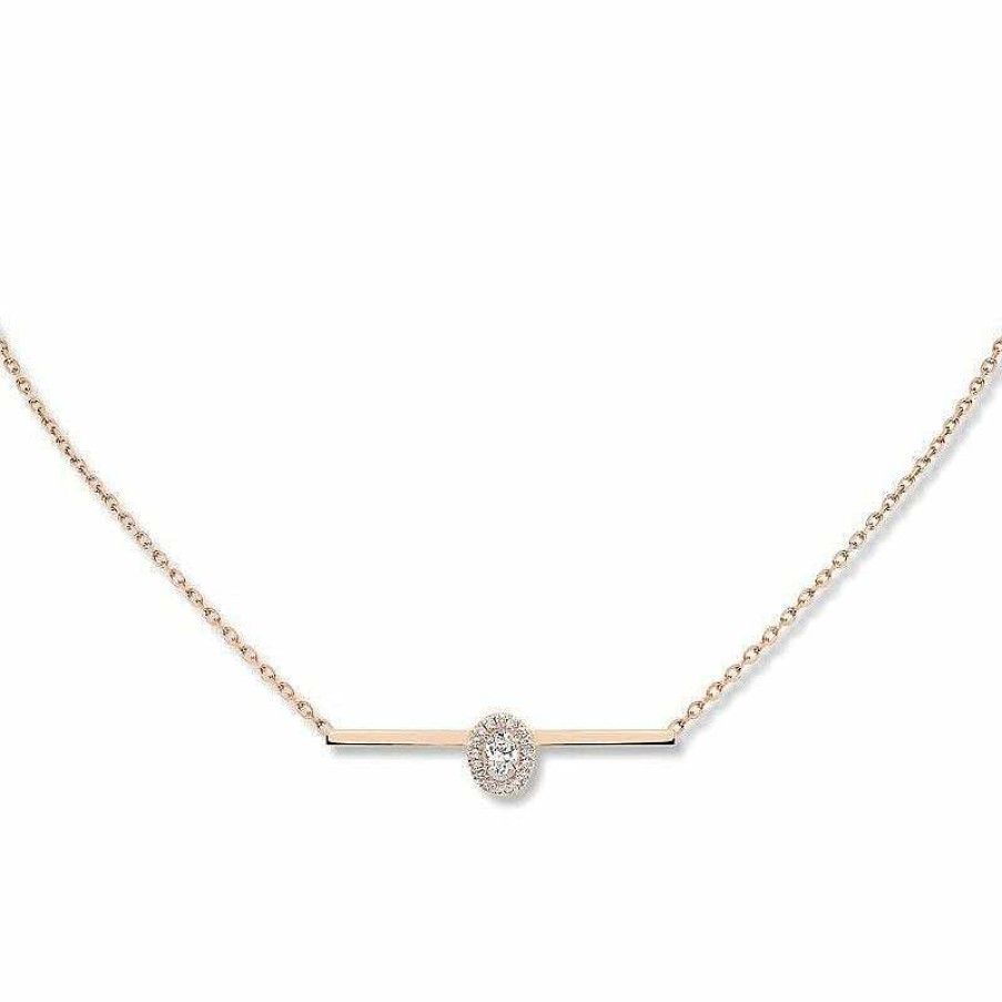 Messika Collier Messika Glam'Azone En Or Rose Et Diamants