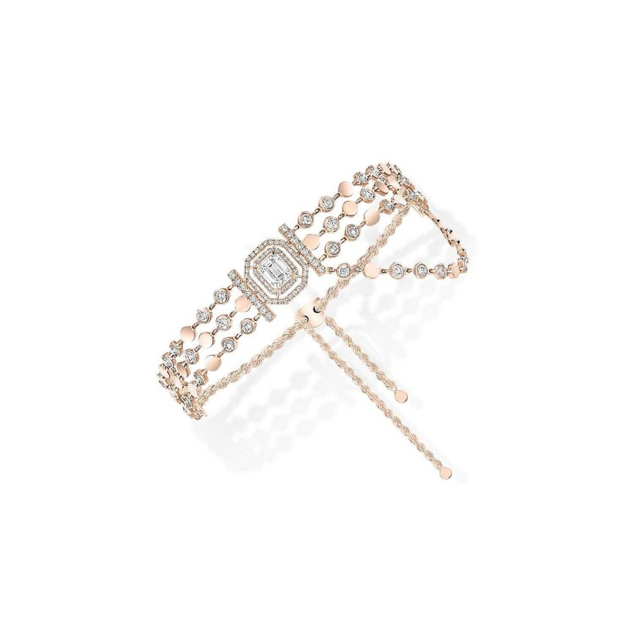 Messika Bracelet Messika D-Vibes En Or Rose Et Diamants