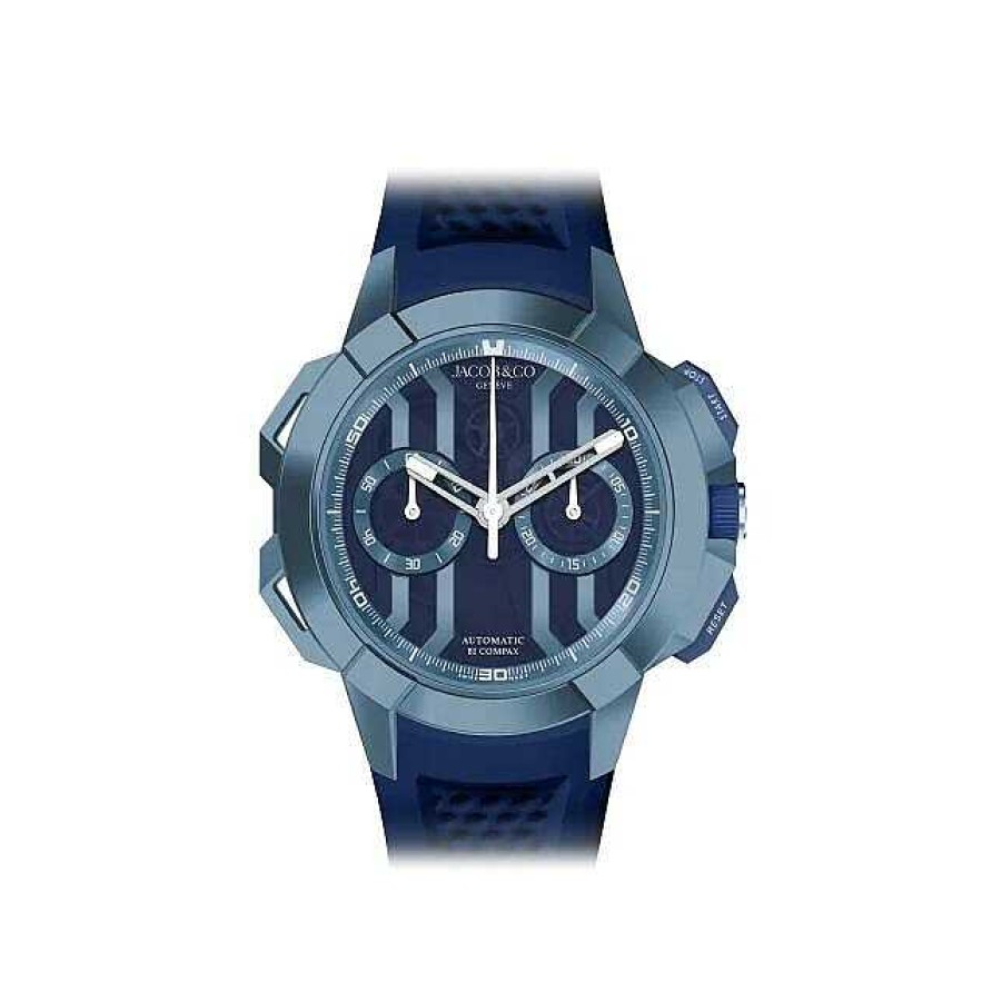 JACOB & CO Montre Jacob & Co Epic X Chrono 44Mm Blue Pvd Titanium